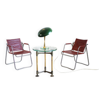 Paire de fauteuils Tubauto Jacques Hitier/Tubauto France 1950