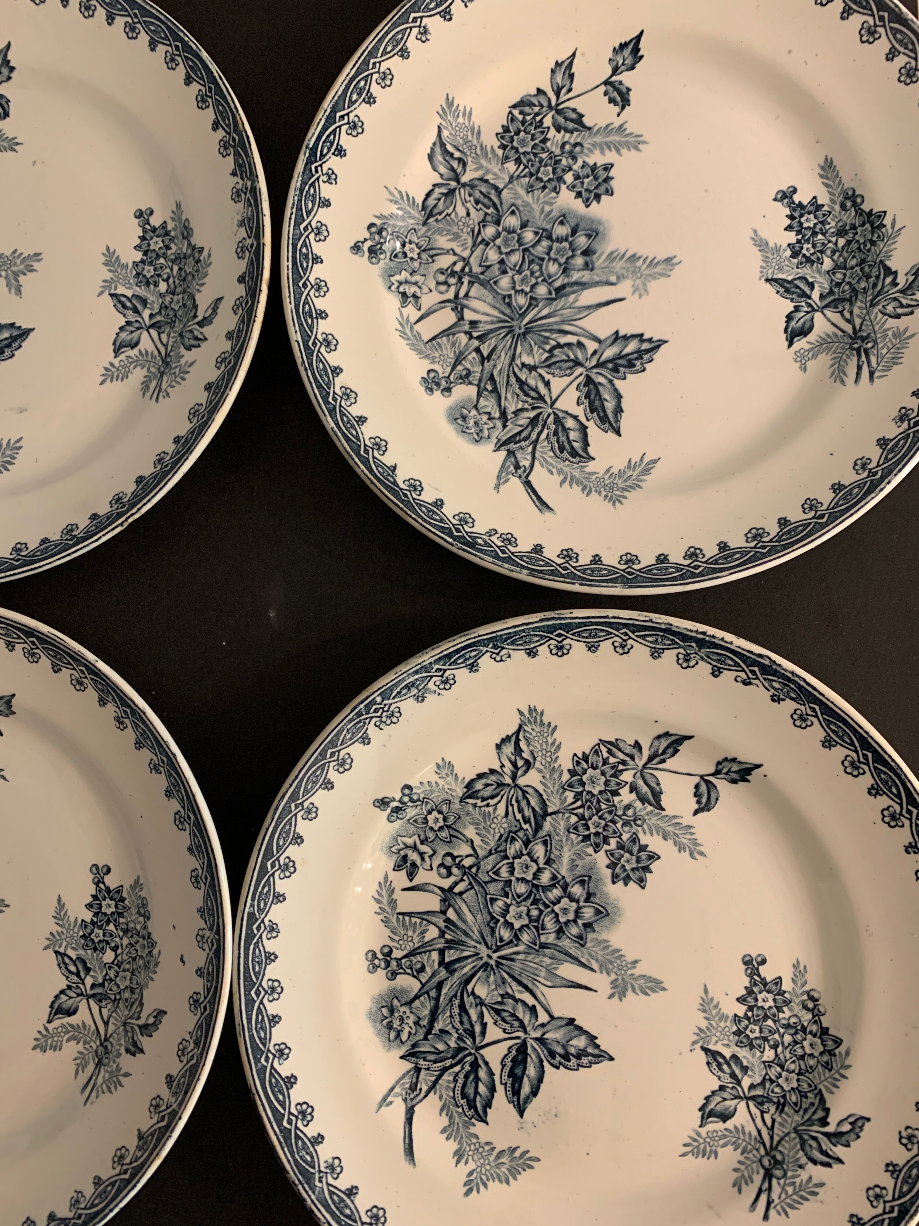 8 dessert plates St Amandinoise St Amand, model Margot