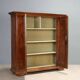 Antique baroque wardrobe in walnut and fabric, Piedmont, Italy, 18th century