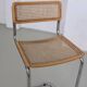 Marcel Breuer style tubular cane seat bar stool | Italy | 1970s
