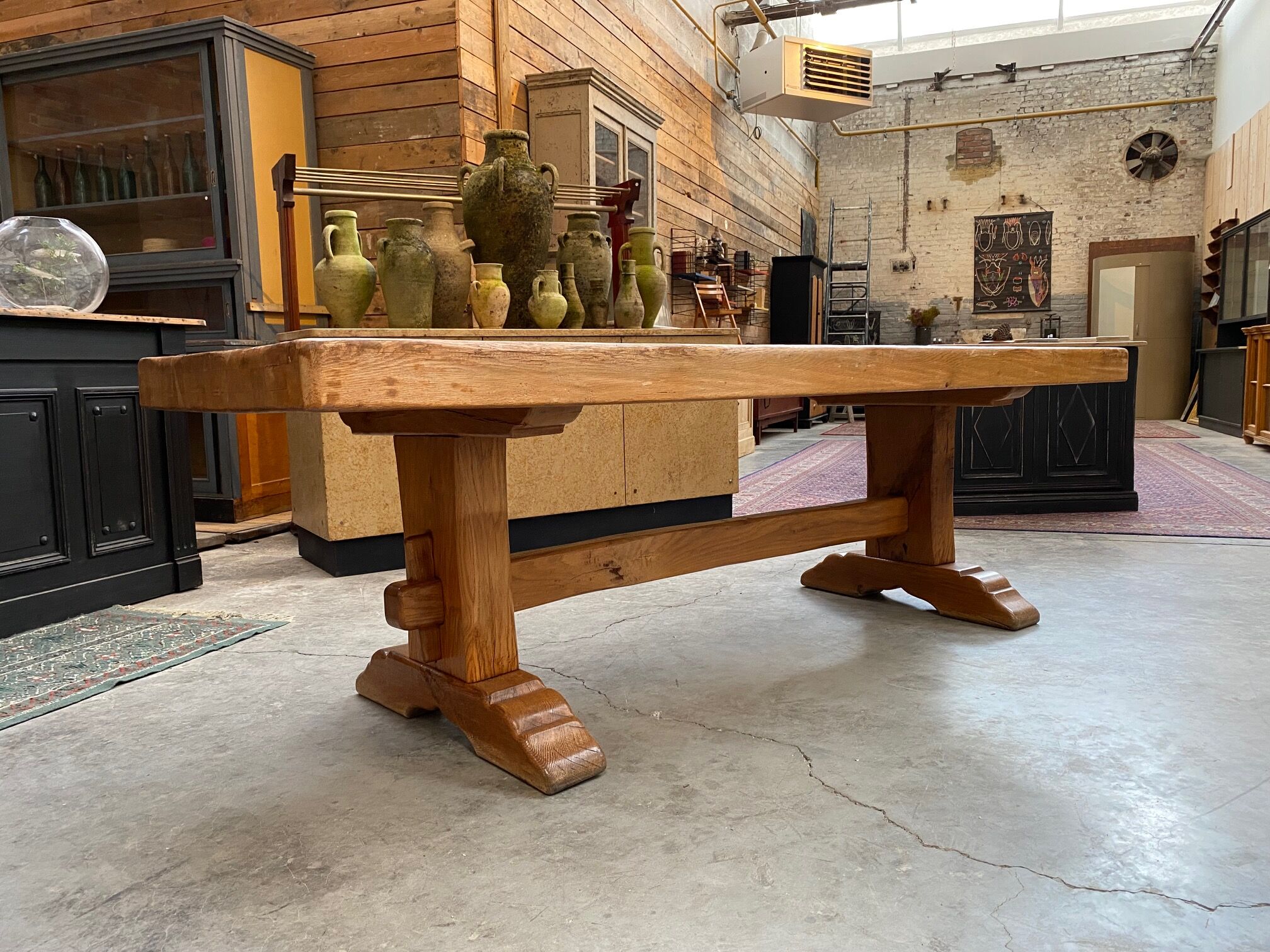 Oak farmhouse table