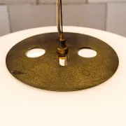 Suspended lamp model 1104 in glass by Stilnovo, Italy, 1960s.