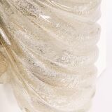 Paire de grandes appliques murales angulaires en verre Murano par Hillebrand, Allemagne, années 1960