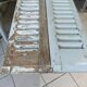 Louvered wooden shutter