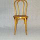 Bistro chair with floral seat Art Nouveau 1920 by Glarus, Switzerland