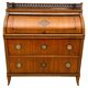 Bureau à abattant Biedermeier en placage de cerisier et en laiton, 1820
