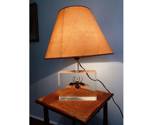 Resin Foot Lamp With A Beetle Selency Resin Foot Lamp With A Beetle Selency, Cabelas Lamp Shades