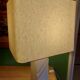 Travertine lamp foot with its original lampshade