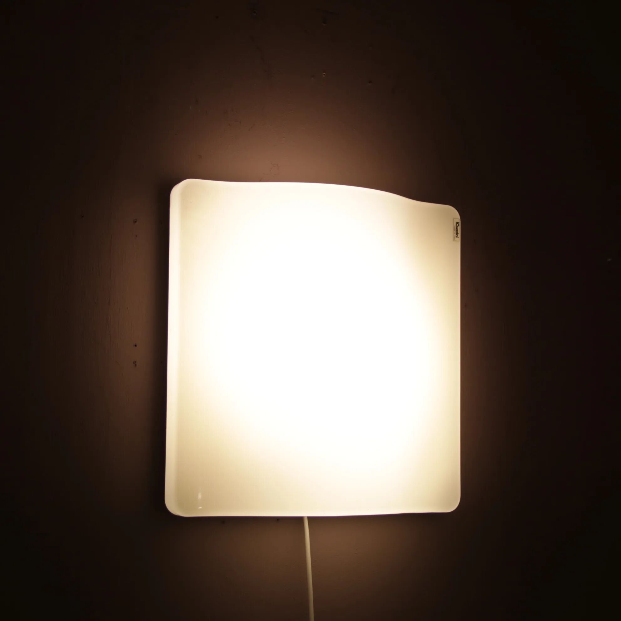 1970s “Wave” wall lamp by iGuzzini, Italy