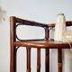 Vintage rattan corner shelf - antique bookcase