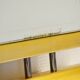 Modernist Italian mirror chrome steel gold 70 71 X 71