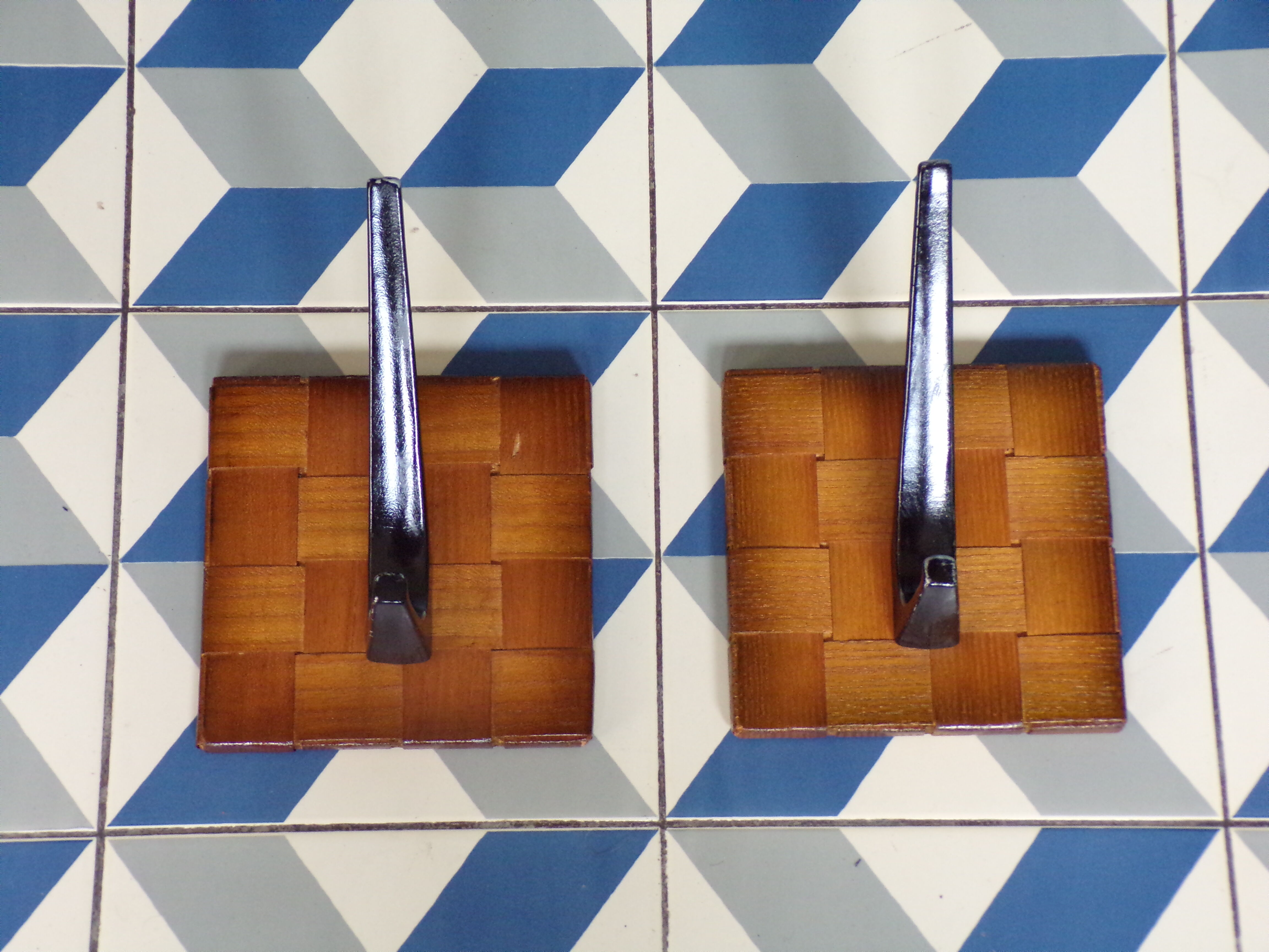 2 patères vintage