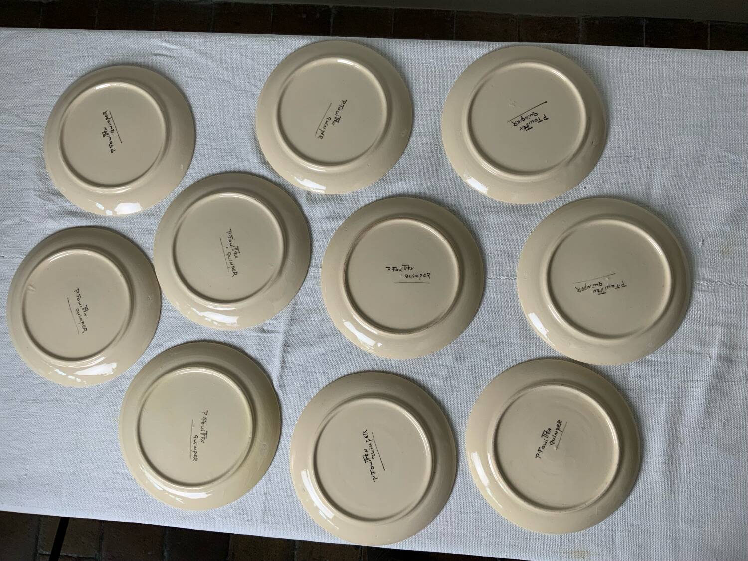 10 assiettes vintage