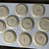 10 assiettes vintage