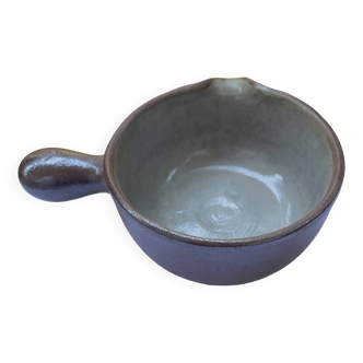 Old terracotta fondue pot.