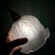 Vintage frosted glass tulip pendant light