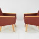Paire de fauteuils design du milieu du siècle, années 1960.