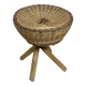 Rattan stool – Vintage 1970s