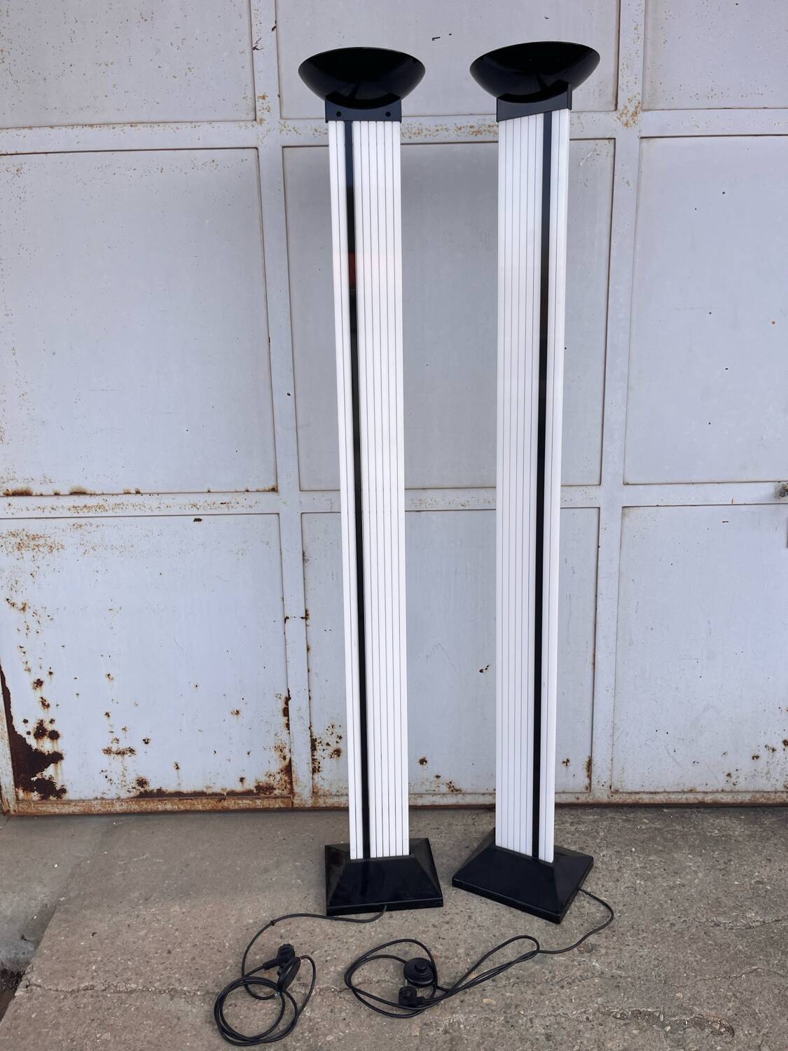 Pair of floor lamps from the late 70s.