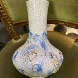 Vase porcelaine craquelé XIX