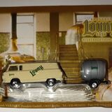 ''BEDFORD'' metal van & its trailer supporting 1 barrel of beer