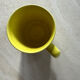 Staffordshire mug yellow england