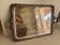 Large silver-plated copper serving tray from the 19th century - 80 x 48 cm