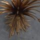Hollywood regency gilt sheaf of wheat side table “coco chanel”, Italy 1960s
