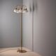 Vintage brass floor lamp with five opaline glass shades, mid-century, Czechoslovakia, 165 × 60 × 30 cm