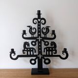 Wrought iron candlestick - height 53 cm
