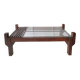 Table basse teck et verre années 60