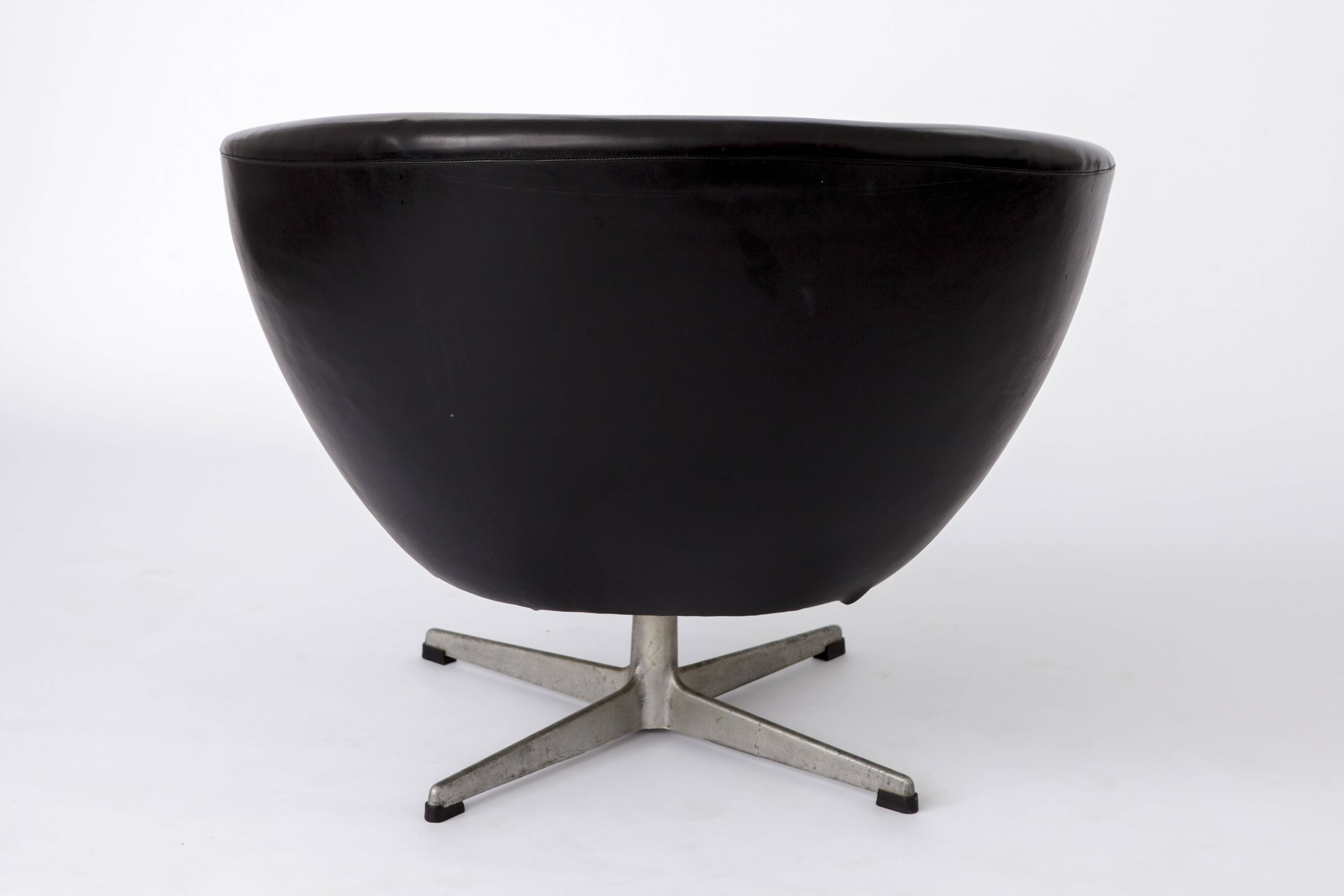 Vintage-Drehsessel aus den 1960er Jahren von Overman, Schweden