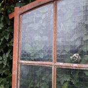 Window L107xH174 industrial curved metal glass roof frame reinforced glass