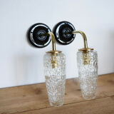 Pair of tulip wall lights