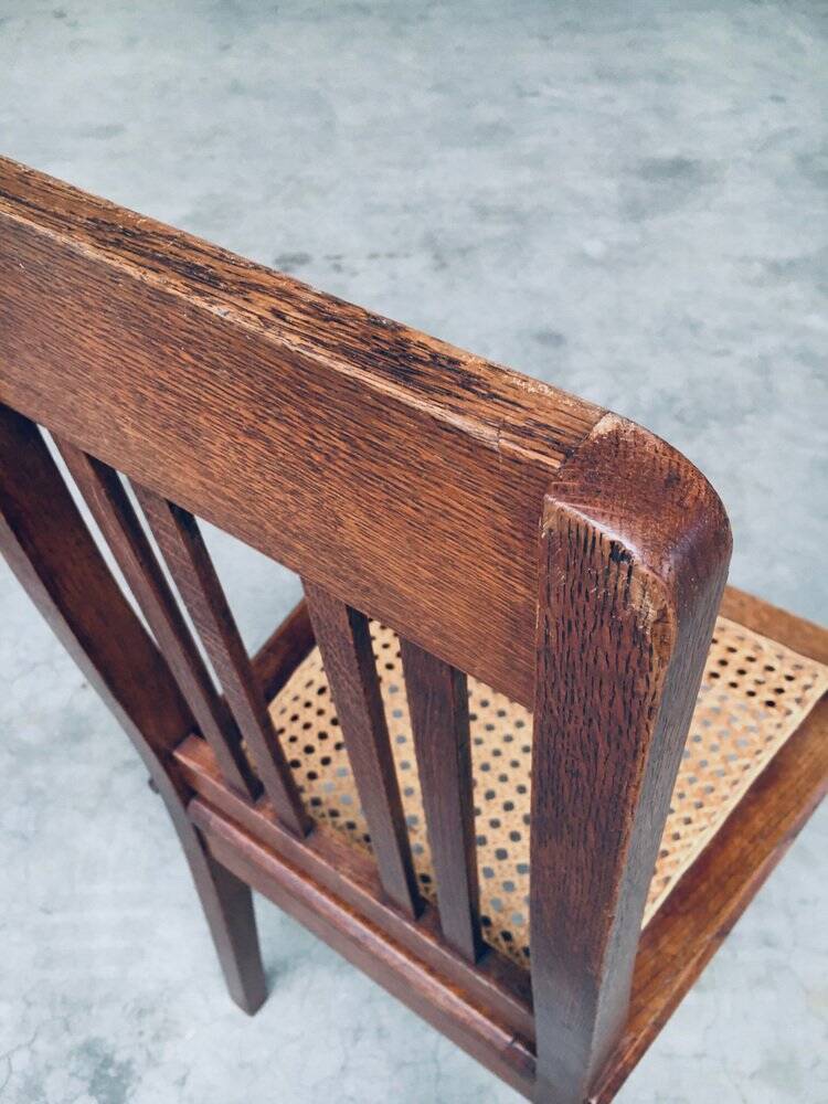 Early 20th Century Art Deco Dining Chair Set, 1920s, Set of 3