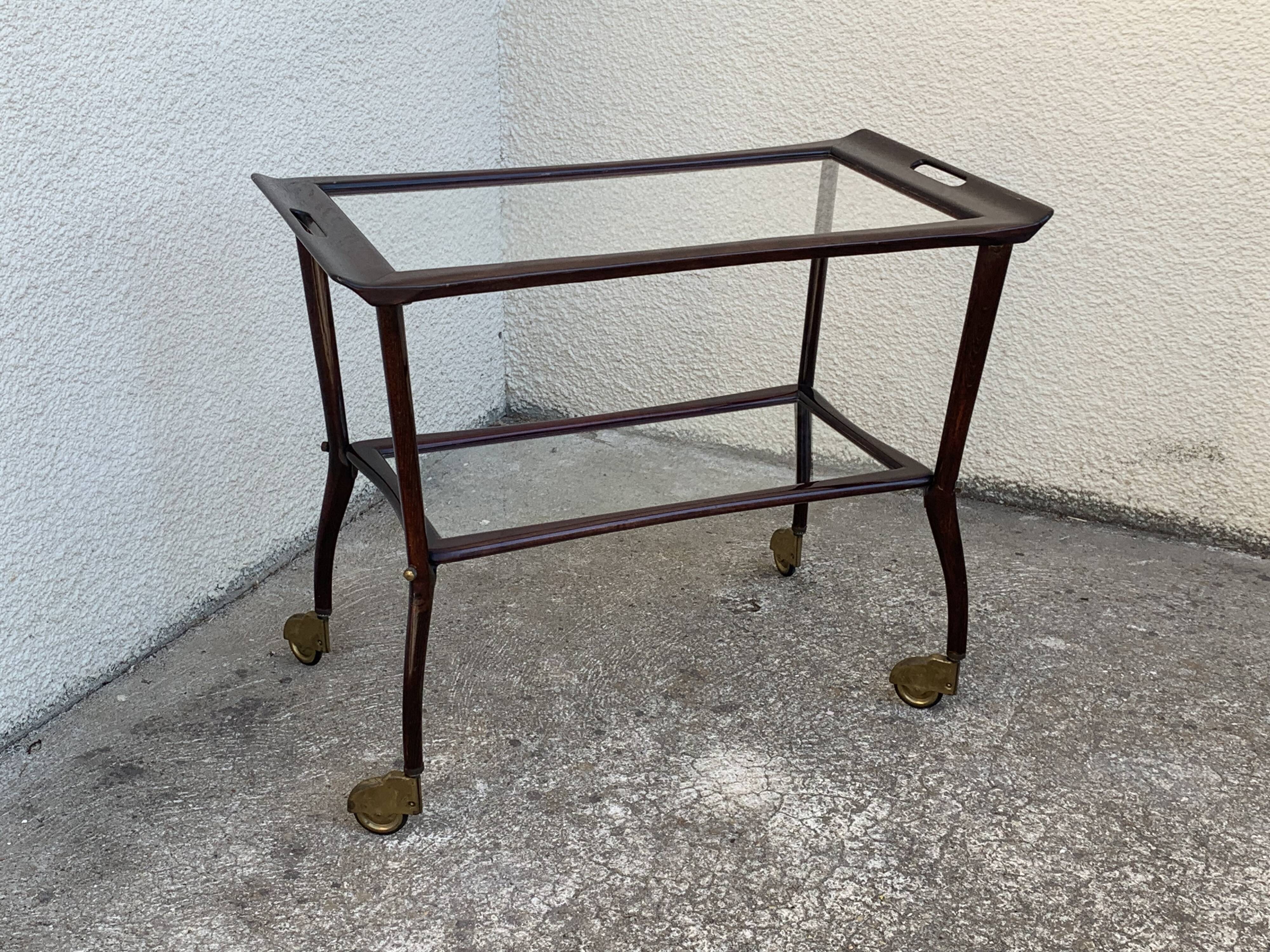 Serving trolley mahogany 1950