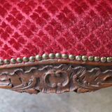 Armchair and footrest napoleon III