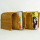Magazine holder  in rattan wicker, wave shape 70s
