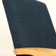 Fauteuil vintage Couleur Bleu Marine Bois Clair Design Midcentury