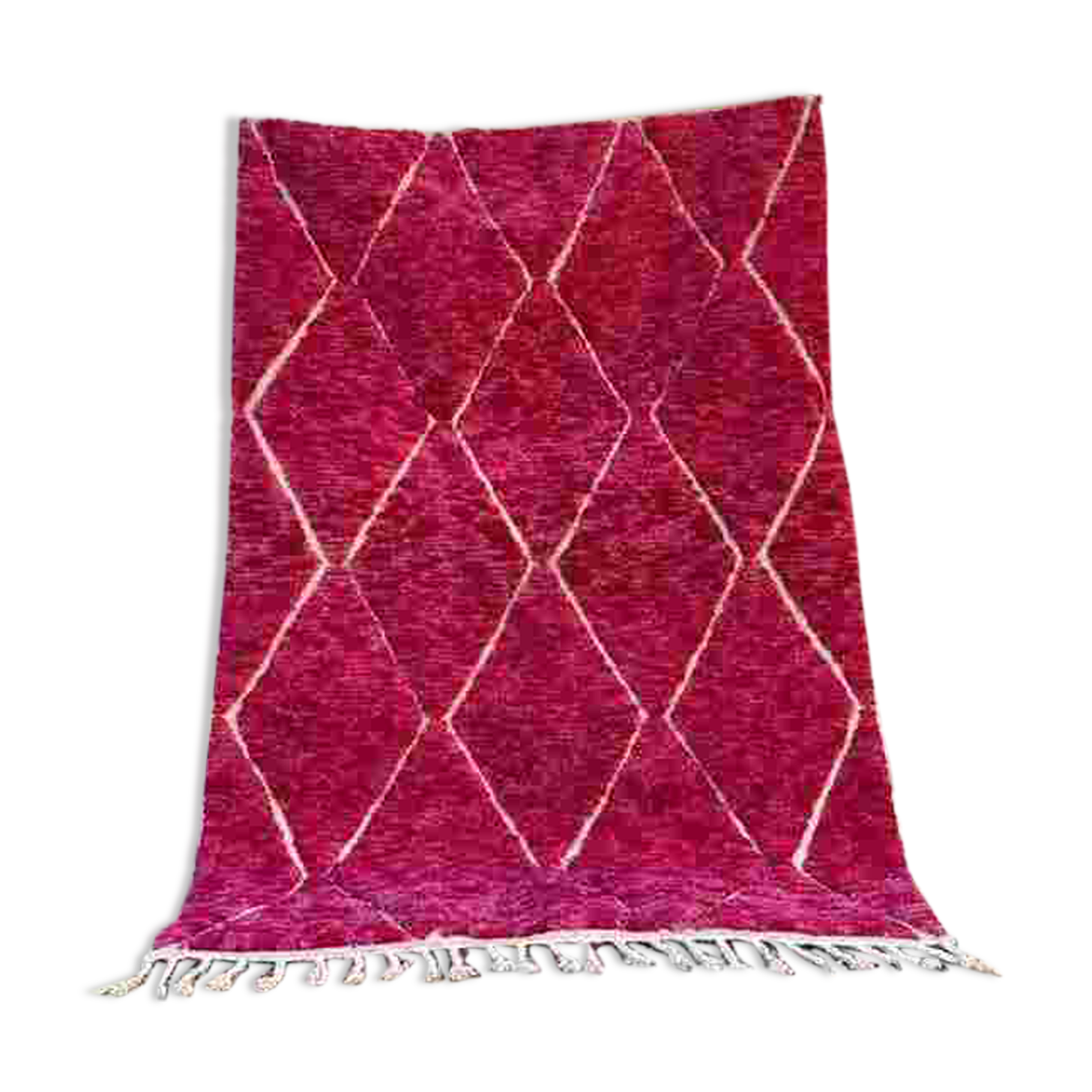 Traditional handmade wool pink rug 250cmx150cm