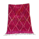 Traditional handmade wool pink rug 250cmx150cm