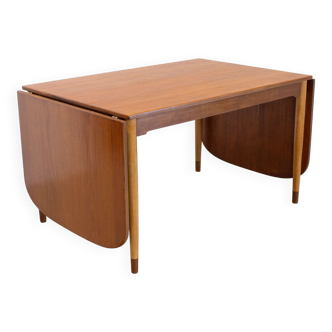 Danish Teak Extending Dining Table by Børge Mogensen for Søborg, 1950s