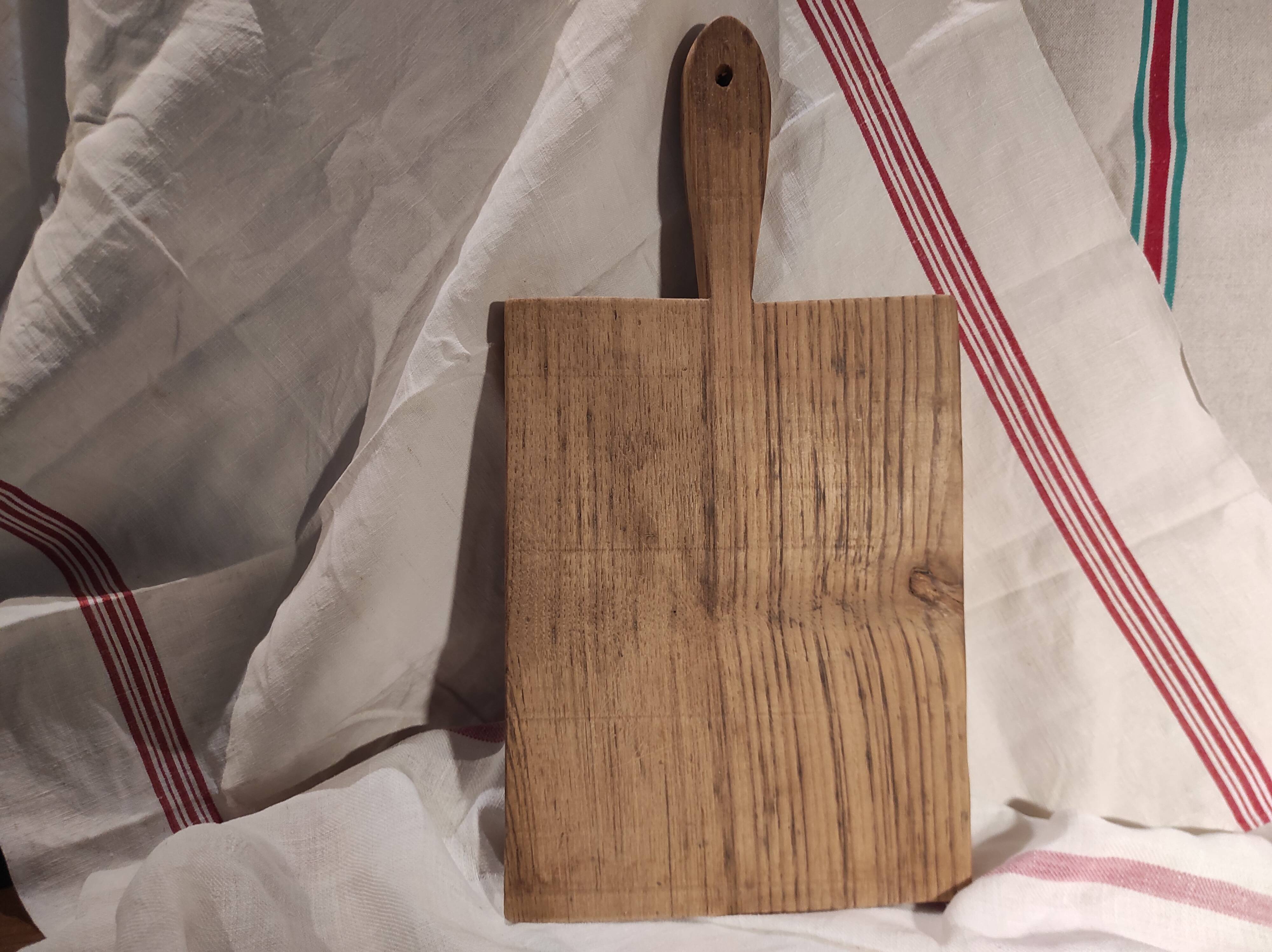 Planche à découper en bois vintage française