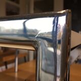 Vintage 80s chrome coffee table