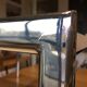 Vintage 80s chrome coffee table