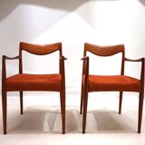 Suite de 2 chaises en teck Gustav Bahus Bambi par Rolf Rastad & Adolf Relling, 196