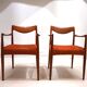 Set of 2 Gustav Bahus Bambi teak chairs by Rolf Rastad & Adolf Relling, 196