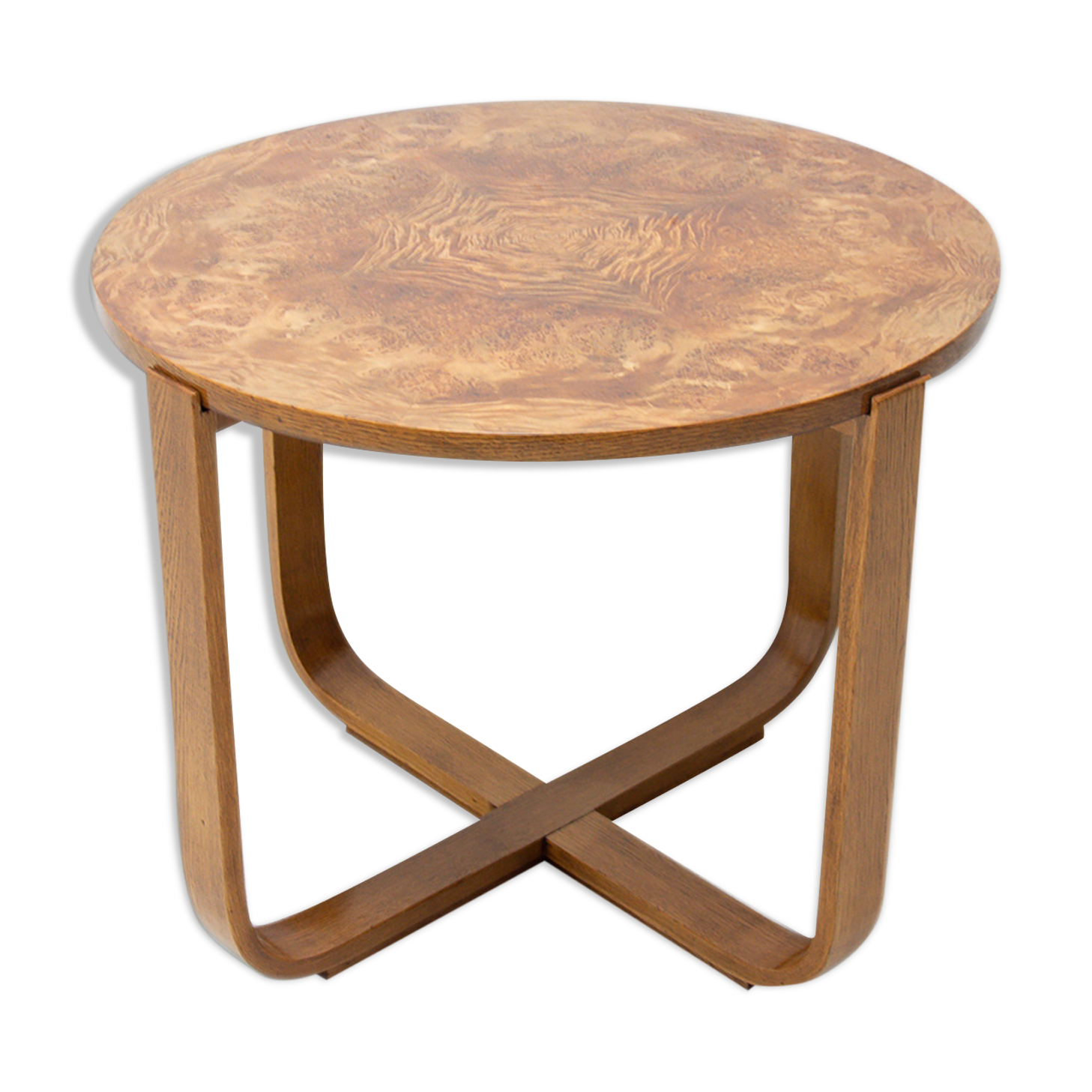 Modernist coffee table H-168 designed by Jindrich Halabala for UP Závody, 1930