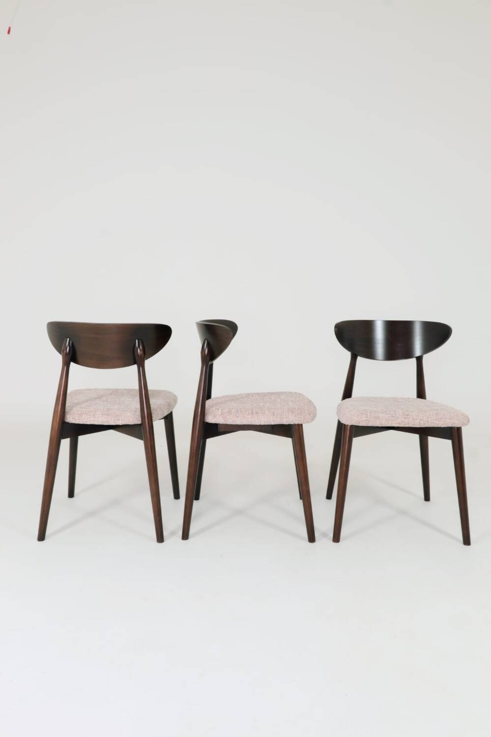 Dining Room chairs set of 6 pale pink Scandinavian design