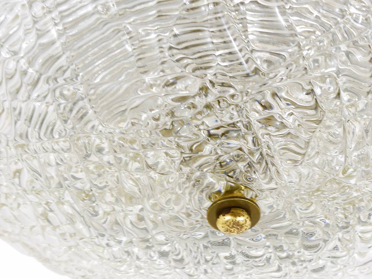 J.T. Kalmar Vienna Round Ceiling Light Mid-Century / Ceiling Light, Austria, 1960s